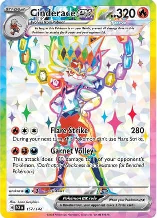Cinderace ex - Stellar Crown 157/142 - Küçük resim 2