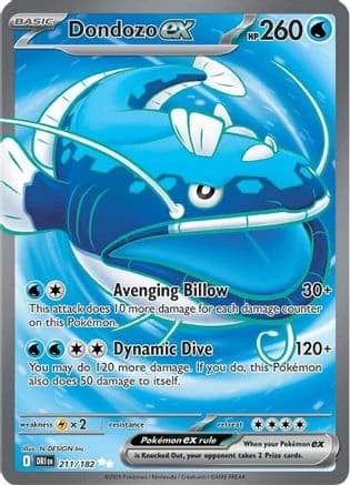 Dondozo ex - Destined Rivals 211/182 - Küçük resim 2