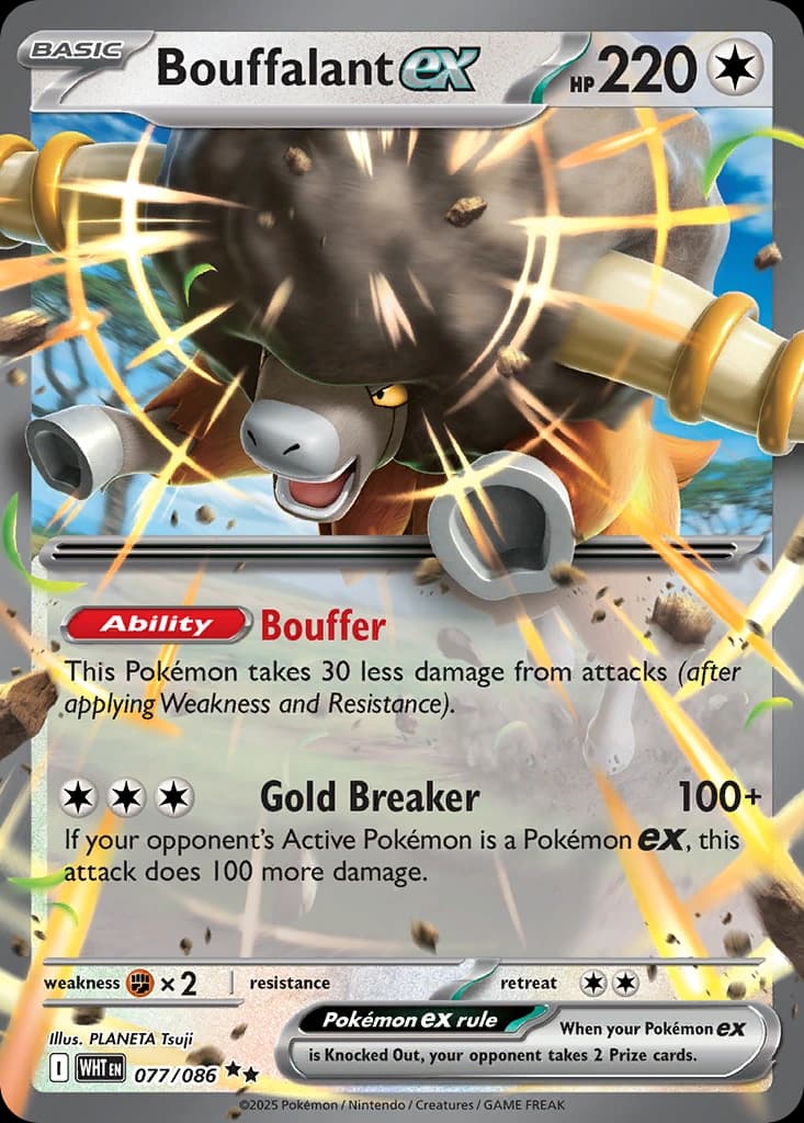 Bouffalant ex - White Flare 077/086