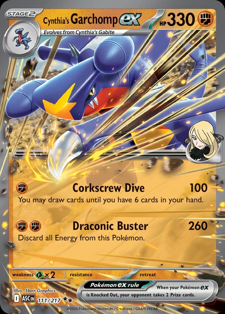 Cynthia's Garchomp ex - Ascended Heroes 111/217