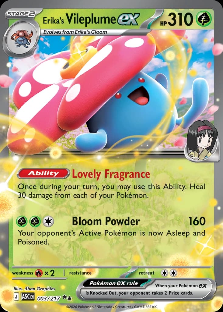 Erika's Vileplume ex - Ascended Heroes 003/217