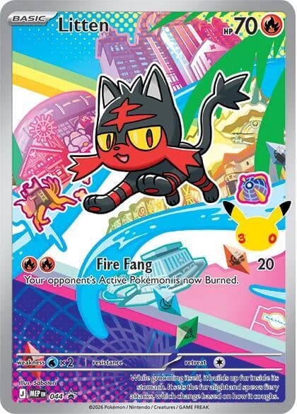 Litten - Mega Evolution Black Star Promos 044