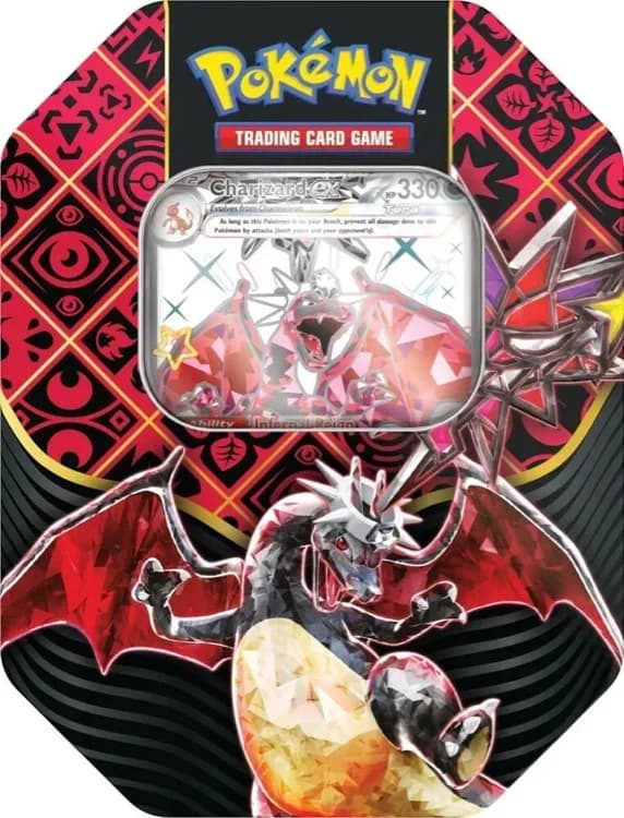Paldea Fates Charizard ex Tin